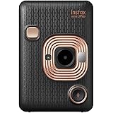 Fujifilm instax mini LiPlay Elegant Black - Fotocamera Ibrida Istantanea e Digitale, Registra 10” di Audio sulla Foto con la 