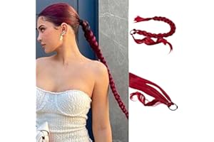 CAISHA Parrucchino Estensione Dei Capelli Lisci Per Intrecciare Rosso HEZ 102