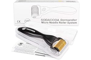‎SODACODA Sodacoda DRS-Roller mit 1200 Nadeln aus Titan und Edelstahl für größere Hautbereiche (0.50mm)