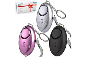 SUMAS Personal Safety Alarms for Women, 3 Pack Reusable Police Approved 140DB Loud Alarm with LED Light, Small Personal Security Alarm Torch Keychain for Women, Girls, Children and Elderly