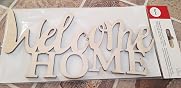 Lettres En Bois "La Vie Est Belle" - Déco Murale Ou Table - FSC 100% - 18,2x17,5 Cm