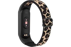 Wanme Bransoletka do Xiaomi Mi Band 6/Mi 5/Mi Band 4/Mi Band 3, miękki, elastyczny, nylonowy pasek zapasowy do Amazfit Band 5/Xiaomi Mi 6/Mi Band 5/Mi Band 4/Mi 3, dla kobiet i mężczyzn