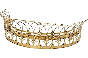 Creative Co-Op Dekorativer Metallvorhang oder Baldachin, Krone, goldfarben