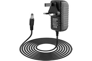 VRYTH 5V 2A AC DC Charger Compatible with Revitive Medic Circulation Booster Replacement Power Supply Adapter for Philips Hue Bridge UK Mains Plug Adapter Charging Cable, Black