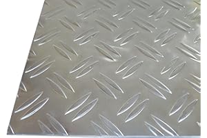 B&T METALL Tôle en aluminium B&T métal - plaque de fond - Tôle ondulée, naturelle