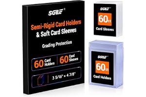 SGILE Set med 120 Halvstyva korthållare och Semi-Rigid Card Holder