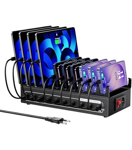 Digitale wekker Bureau Houten Achort LED Draadloos Opladen Wekkers met