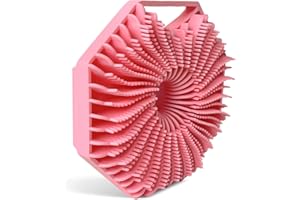 Yoolhamy Silicone Body Scrubber Shower Brush for Men Women Bath Exfoliating Brushes with Handles Scrub Cleansing Loofah Shower and Scalp Massager Brush…