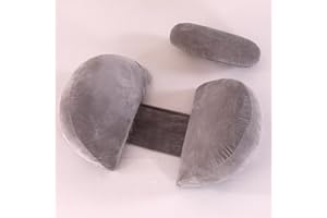 SHANNA Cuscino Gravidanza per Dormire, Cuscino allattamento e Gravidanza, NUOVO Cuscino Comfort Regolabile per Tutto Il Corpo, Maternità e Cuscino Supporto, Fodera Rimovibile e Lavabile (Gris Oscuro)
