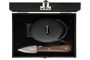 Laguiole Style de Vie - Coltello per ostrica in legno di quercia, Luxury Line, con porta ostriche