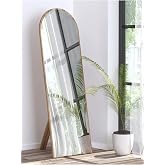 Ceviz Antre Koridor Konsol Duvar Salon Banyo Wc Ofis Yatak Odası Boy Ayna 40 X 120,Kahverengi 40X120