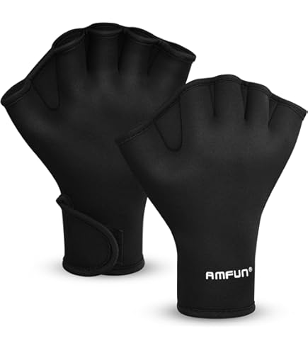 Guanti Palmati In Silicone Per Nuoto - Allenamento Pinne Mano Per Bambini