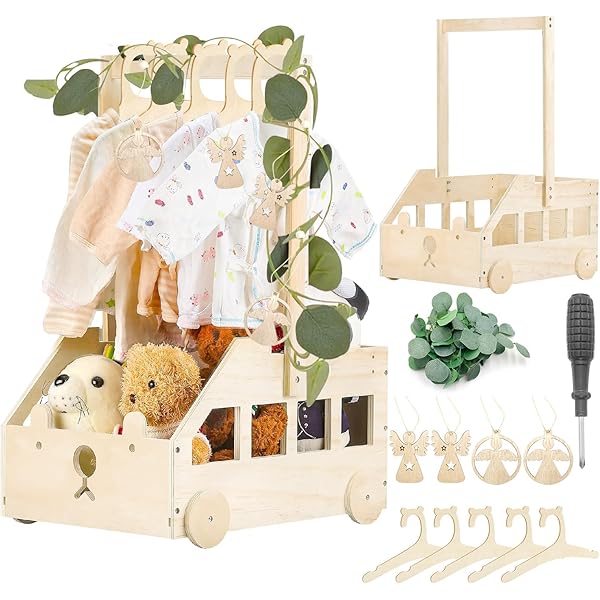 Armoire En Bois Pour Fête Prénatale, Panier De Rangement Pour Bébé