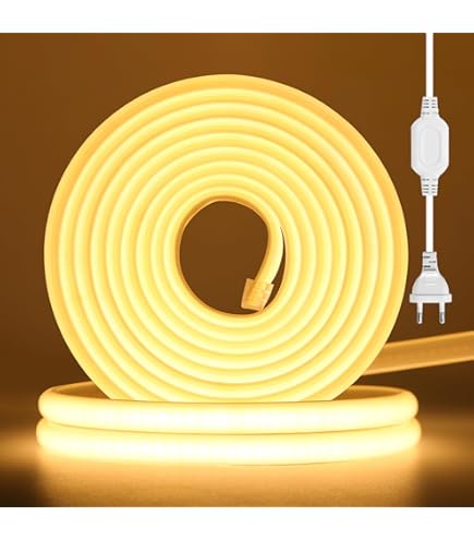 Produktbild von COB LED Band 220V - 288 LEDs/m Wasserdicht IP65, 3000K Warmweiß, Flexibel & Schneidbar