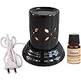 Pure Source India Ceramic Electric Aroma Diffuser for Home (10 ml Lemon Grass Fragrance)