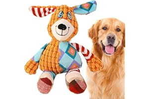 Hshenjhu Giochi per Cani, Peluche per Cane Indistruttibile, Giocattoli per Cuccioli da Masticare, Giochi con Squeak per Cani, per Masticatori Aggressivi di Razze Piccole, Medie e Grand