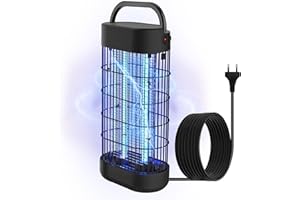EUQQZU Lampe Anti Moustique, 22W UV Anti Mouche Moucheron Mite Efficace PortéE 100㎡,IntéRieur Attrape Insecte Moustique Tueur Lampe pour Jardin Cuisine