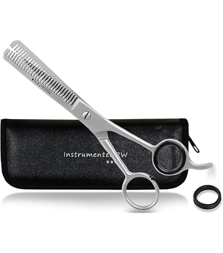3 Claveles Classic Friseurschere – 5,5 Zoll, Edelstahl, Mikrogezähnt, Verstellbar