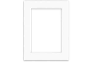 nielsen Conservation Passepartout 2,2 mm, formato esterno 30x40 cm per immagini DIN A4, bianco polare con struttura