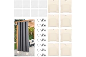 CLYFANESY 8 Stück Outdoor Vorhang Leinwand Gewichte, Gewichtstasche für Außenvorhänge mit Metallklemmen, Tragbare Gewichte Tasche, Selbstklebender Verschluss, Gewichte für Tischdecken für Garten Pavillon
