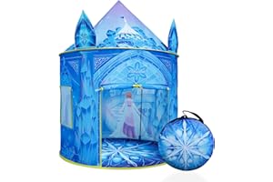 Cosone Tienda Campaña Infantil, Castillo Frozen, Tipi Exterior, Casitas de Jardin, Juguetes Regalo Niña 2 3 4 5 6 7 8 Años