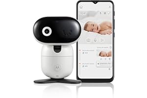 Motorola Nursery PIP1010 Wifi Babycaméra - panoramique, inclinaison, zoom, vision nocturne - support mural incl.- appli Motorola Nursery 24hrs cloud incl - température ambiante, com. talkiewalkie