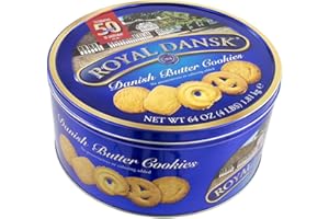 KIRKLAND Royal Dansk Danish Butter Cookies 1.81kg Tin Family & Share Tin Simple Sweet & Buttery