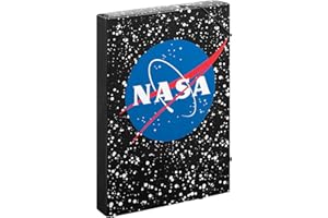 ‎BAAGL Baagl Heftbox für Schulranzen - Heftmappe A4 für Kinder mit Gummiband und Innenklappen - Sammelmappe, Sammelbox mit Gummizug für Jungen (NASA)