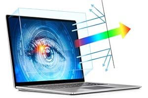 PYS Paquete de 2 protectores de pantalla de luz azul para portátiles de 14 pulgadas, antiluz azul mejorada y antirreflejos, protege los ojos