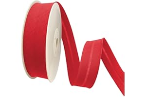 TEXTEX = Bies de 30mm de Ancho. 50% Algodón y 50% Poliéster. Pieza de 10m - (Rojo Ferrari)