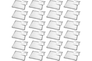 Acan Tradineur - Pack de 24 Bandejas con blonda Rectangular - Especial para Fiestas o Celebraciones - Material reciclable - 25 x 34 cm - Color Plata