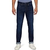 Peter England Men's Tapered Fit Mid Rise Classic Tape Stretchable Twill Jeans