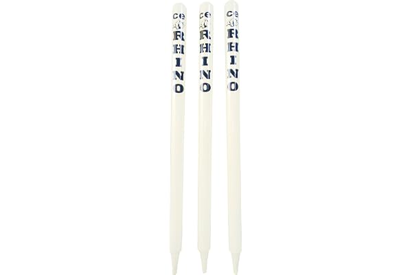 CE Rhino Cricket Wooden Stumps Cream White - Set of 3