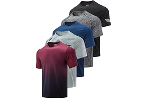 Liberty Imports Men's Athletic Crew Neck Short Sleeve T Shirts Undershirt