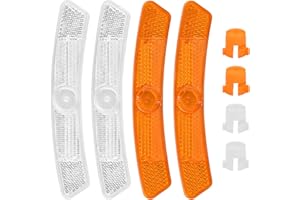 Vesaneae 4 Piezas Reflector de Radios de Bicicleta, Reflector Advertencia Bicicleta, Bicicleta Luces Reflectantes, Reflectores Rueda Bicicleta para Bicicletas, Bicicletas de Montaña