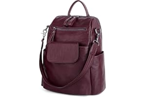 UTO Women Backpack Ladies Travel Rucksack Girls School Shoulder Bags PU Leather