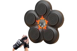 DINTO Music Boxing Machine, Smart Boxing Machine, Boxing Equipment with Bluetooth, Boxing Training Punching Equipment, Boxing Game for Kids + Adults, with MMA Gloves