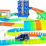 Pista Macchinine per Bambini Luminosa, Giochi Bambini 3 4 5 6 Anni - Giocattolo Pista Flessibile Macchinine 120 Pezzi Piste G