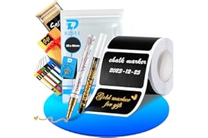 DZSEE® Étiquettes Bocaux, Étiquettes Autocollantes Bocaux Noires, Étiquettes De Tableau Noir, Étiquettes Adhésives Réutilisables pour Pots de Mason| 6x4cm | 140x| Rectangulaire+2stylo-B