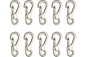 ‎TEMLUM Temlum 2,5 cm Mini Karabiner Set, Aluminium Karabinerhaken, Karabiner Klein Schlüsselanhänger Haken für Camping, Reisen, Wandern