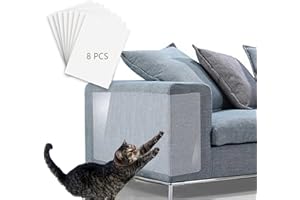 HELOVGE Protecteur de Meubles [Lot de 8], 30.5 x 43 cm Protéger Canapé Chat, Rayure Protecteurs Anti-Griffes, pour Table [Classe énergétique A] (8 pièces)