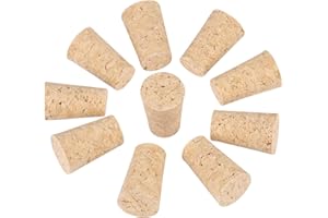 YOSOO HEALTH GEAR Stożkowe drewniane korki, korki korkowe, naturalne korki do wina Korki do piwa Korek drewniany do wina Butelki do piwa Naturalne rękodzieło korkowe Zamienne korki do piwa Wino(L 22 * 17 * 35)