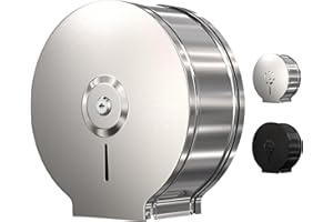 ENBATH Distributeur de Papier Toilette Jumbo – Support Mural de Papier Toilette Industriel, de qualité Commerciale, en Acier Inoxydable, Distributeur de Salle de Bain verrouillable pour Rouleaux de 22,9 cm