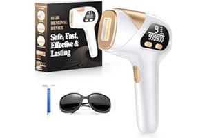 Haarlosy Epilatore Luce Pulsata IPL con 3 IN 1 HR/SC/RA Epilatore Laser IPL per Viso Schiena Gambe Corpo, Donne e Uomini