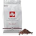 illy Coffee - Intenso Coffee Beans - Dark Roast - 100% Arabica Coffee Beans - Whole Beans - Ideal for Moka Pots, Filter Coffee, Espresso and Lungo Coffees - 500g Refill Pouch