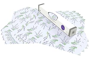 The Master Herbalist Fragrant LAVENDER Scented Drawer Liners in a floral LAVENDER Design (ROLLED) | Pack of 5 Sheets | Contains Essential Oils | Made in the UK