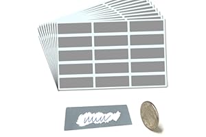 SCRATCHSTIX 600 Piezas, 48 x 15mm - Pegatinas Rasca y Gana Tarjetas, Scratch Sticker - Gris