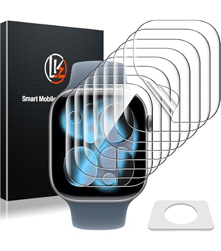 smart engineered 3D Pellicola protettiva per schermo per Apple Watch 44 / 45mm antiriflesso [4 pezzi Opaco, Case-friendly, Non Vetro Temperato ma Pellicola Protettiva TPU