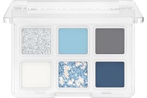 ‎CATRICE Catrice Tiny Treasures Eyeshadow Palette, Lidschatten, Nr. 040, Blau, 6 Blau-Töne, schimmernd, glitzernd, metallisch, vegan, ohne Mikroplastikpartikel, Nanopartikel frei, ohne Parfüm, 1er Pack (4.2g)