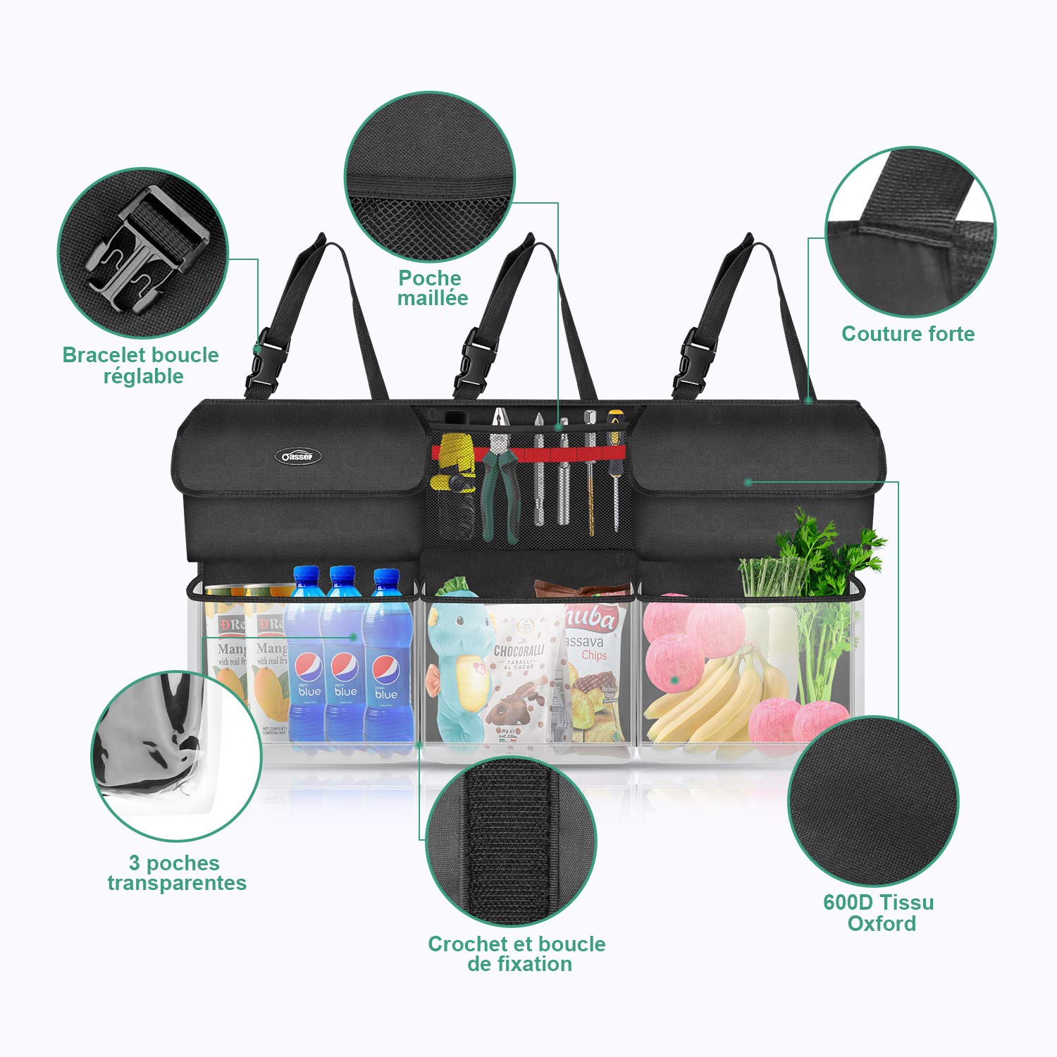 Oasser-Sac-de-Rangement-Arrire-pour-Voiture-Rangement-de-Voiture-6-Grandes-Poches-et-Magicien-de-lespace-Organisateur-de-Rangement-pour-SUV-MPV-Van